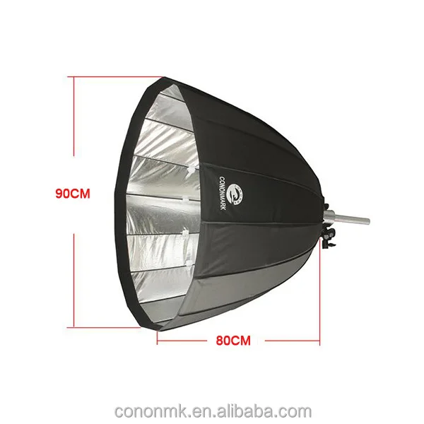 2019 hotsale Cononmk 90X80CM deep parabolic Hexadecagon Softbox camera accessories