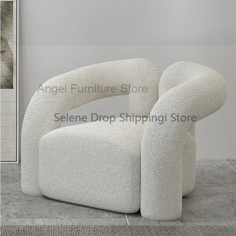 

Vanity Nordic Living Room Chairs Sofa Designer Bedroom Armchair Living Room Chairs White Luxury Butaca Design Furniture YY50LC