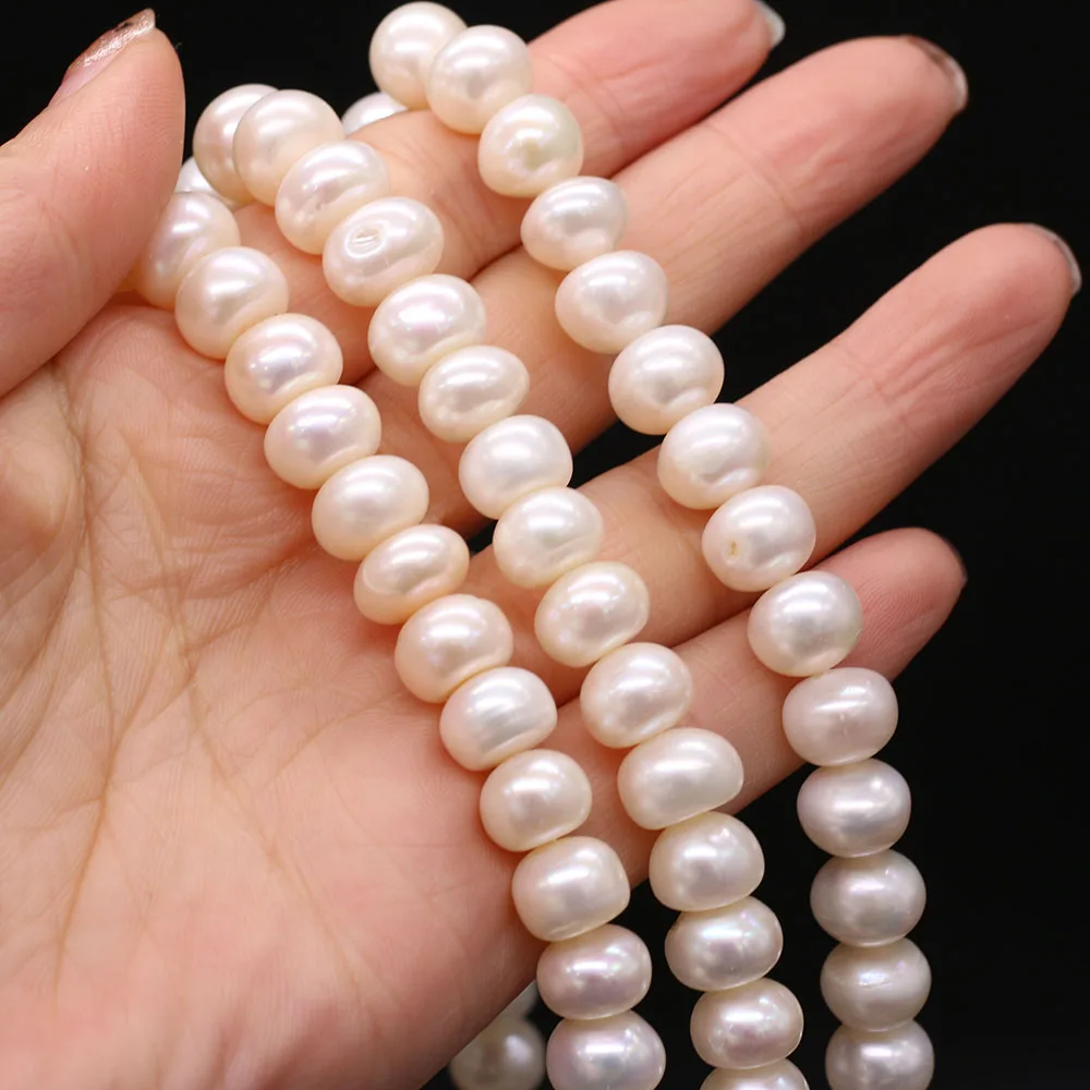 

Fine Natural Zhuji Freshwater Culture Pearl Beads Loose Smooth Punch Bead for Jewelry Making DIY Nacklace Bracelet