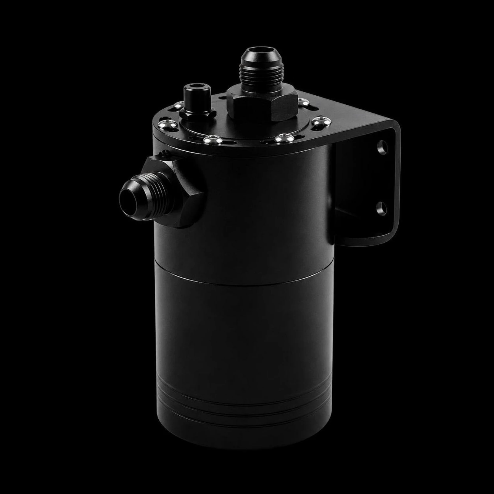 Oil Catch Can with Breather Filter Billet Aluminum Oil Catch Can Breather Tank Anodized Reusable for Car Enthusiasts, Engine Bay