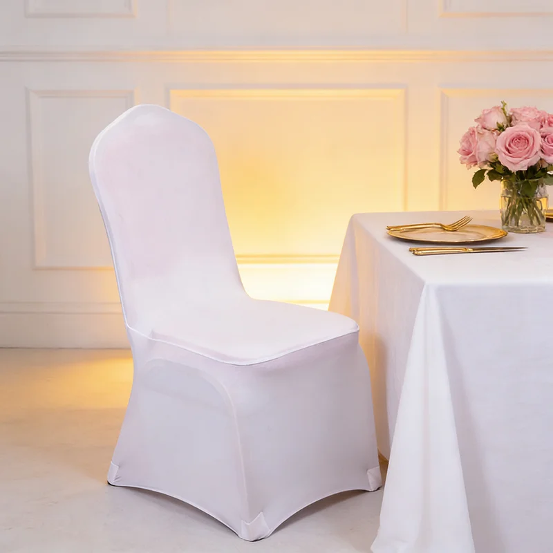 1/2/6/8/10/12/50 Pcs Wedding Chair Cover Spandex Stretch Slipcover for Restaurant Banquet Dining Party Hotel White Chair Cover