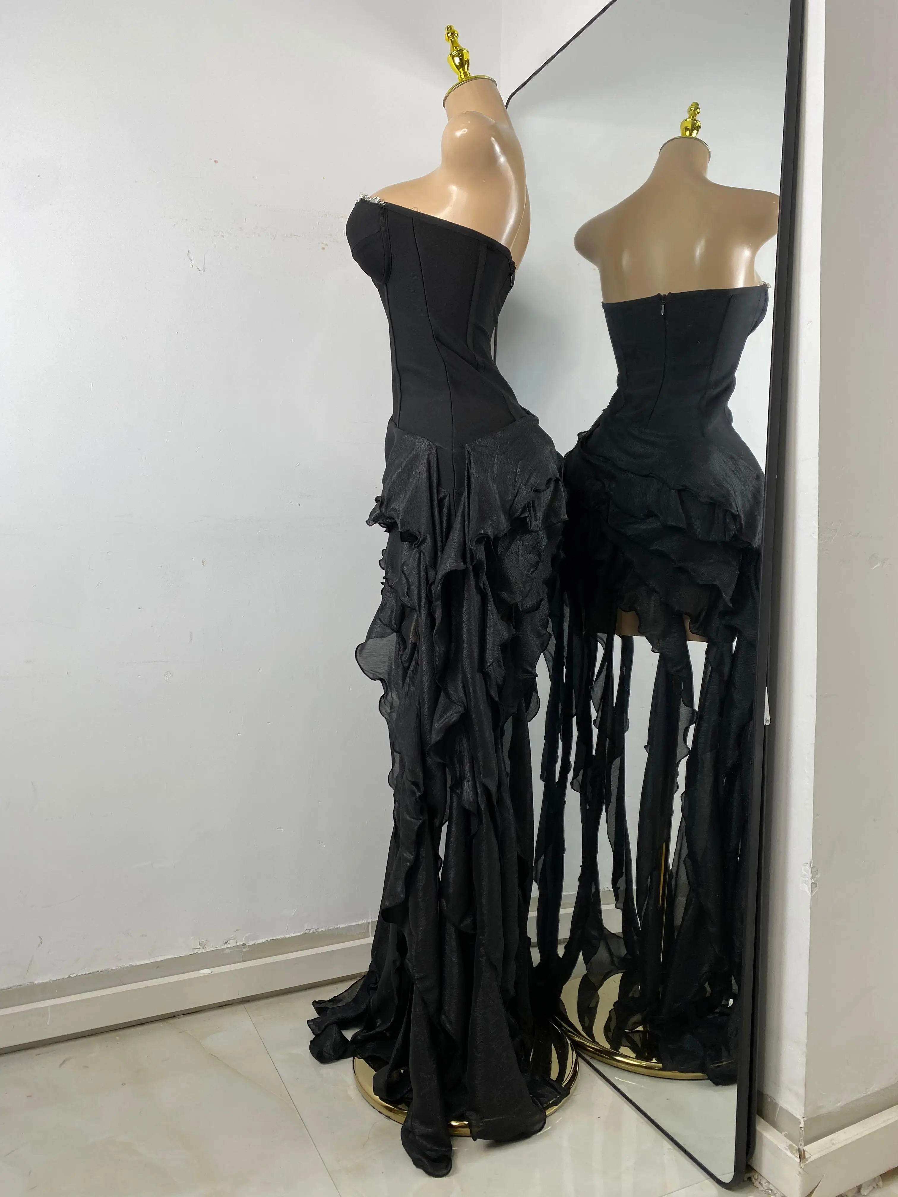 white long dress with short sleeves ZAPAKA Women Chiffon Graduation A Line V Neck Little Dress, White / Custom size Size 1 Year Size:5 Girl it can be styled Long Cool Woman (In