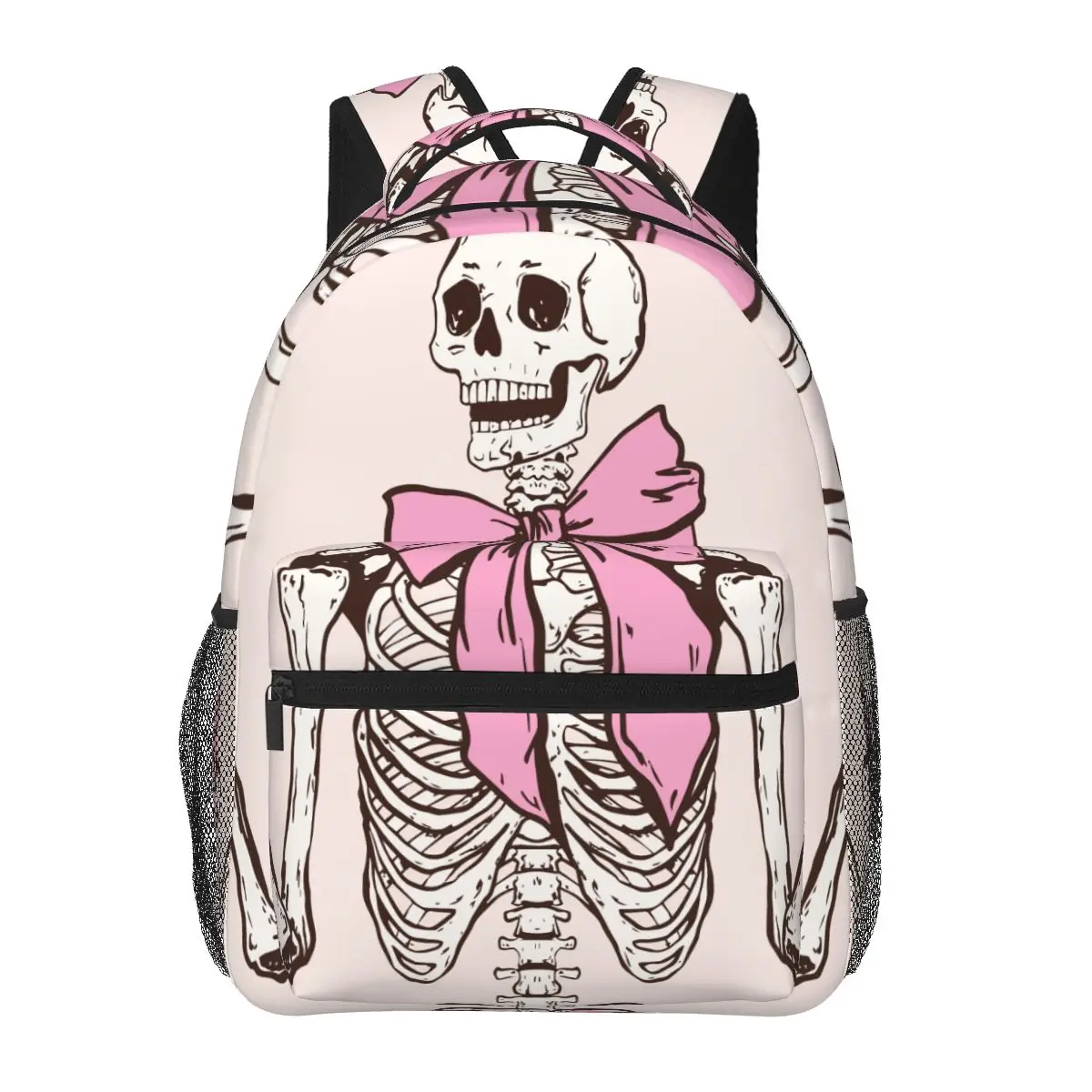 

Pink Skull Girl Pattern Student Backpack School Bag Hiking Travel Daypack for Boys Girls Fashion Bookbag Shoulder Bags