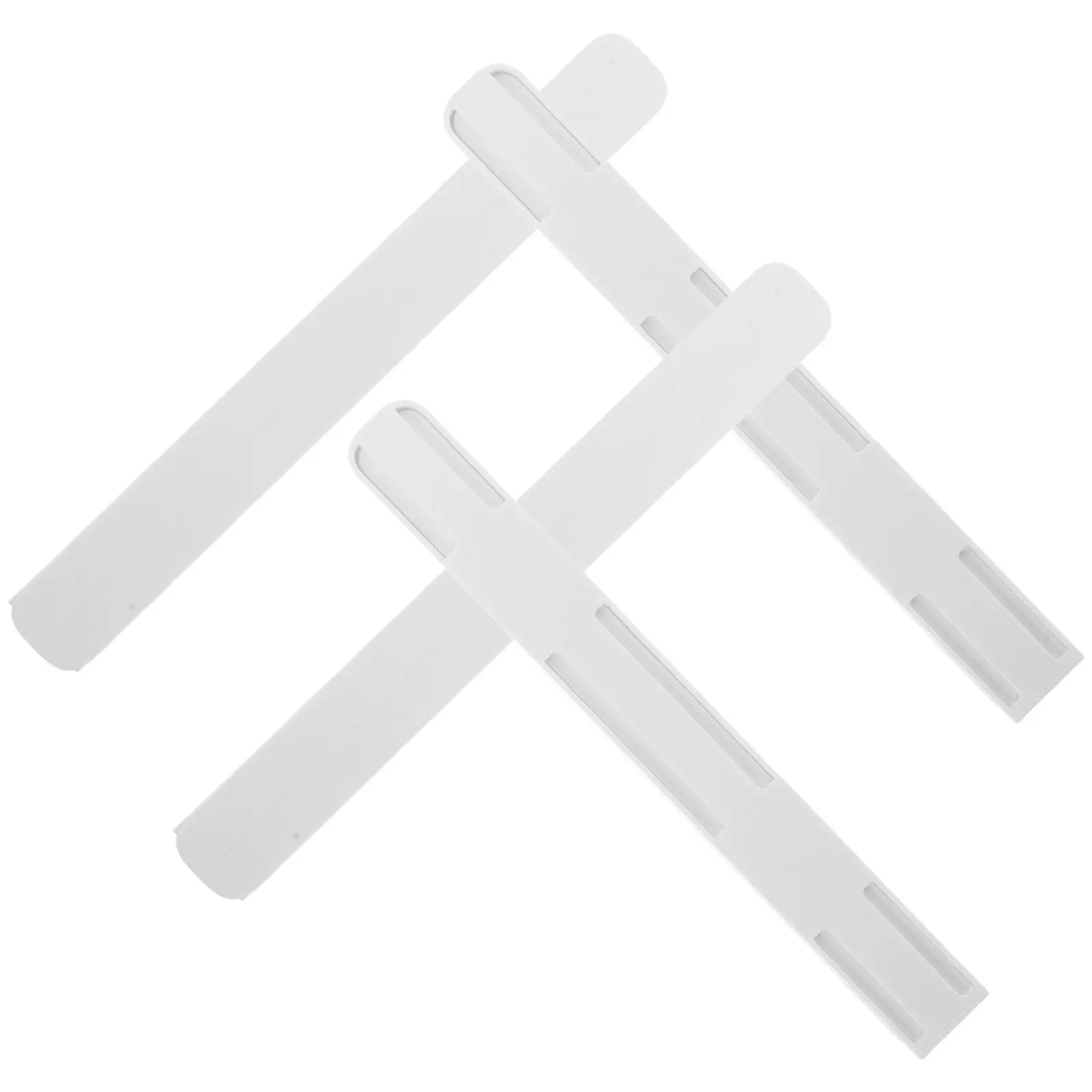 4Pcs Strong Drawer Guide Slides Easy Install Adhesive Backing Smooth Burr Free Long Bars for Cupboards Lockers