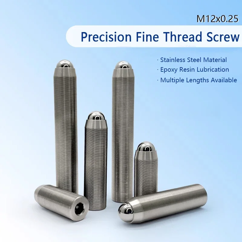 M10x0.25 Precision Fine Tooth Adjustment Screw Optical Fine Adjustment Thread Auxiliary Screw Laboratory Accessories