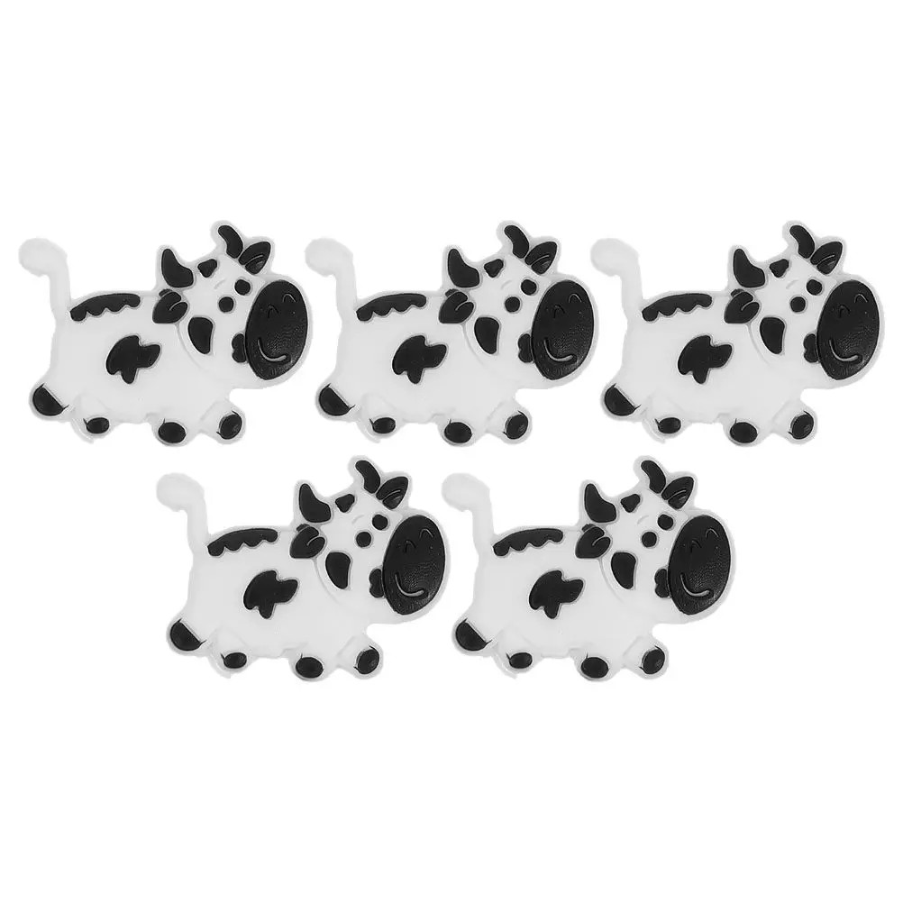 5Pcs Silicone Tennis Racket Dampeners Animal Cow Shape Vibration Shock Absorber Reduce Arm Fatigue Improve Shot Accuracy Tennis