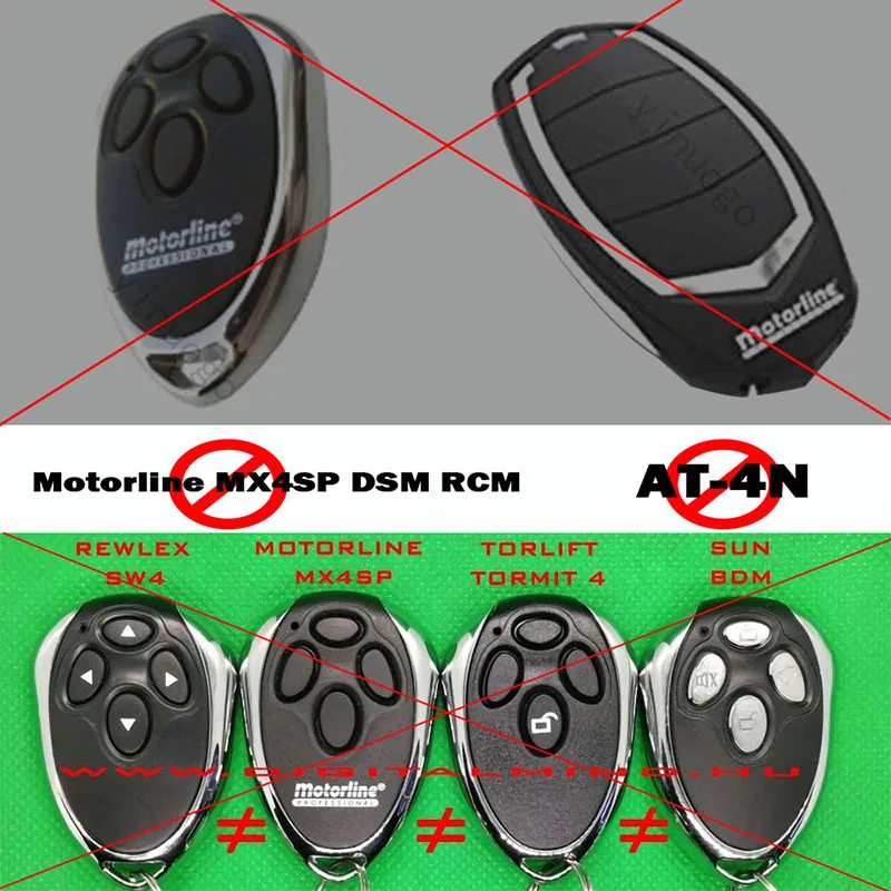 Imagem -04 - Alutech-an-motors Gate Controle Remoto At4 Asg 600 Anmotors Asg1000 Ar1500 433mhz Alutech Chaveiro Controle Remoto