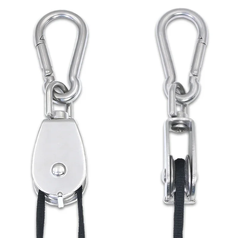 Stainless Steel Wheels Marine Hardware Boat Accessories Rope Sailing Ring Wheels Snatch Pulley Block Pulley Block Lifting Pulley