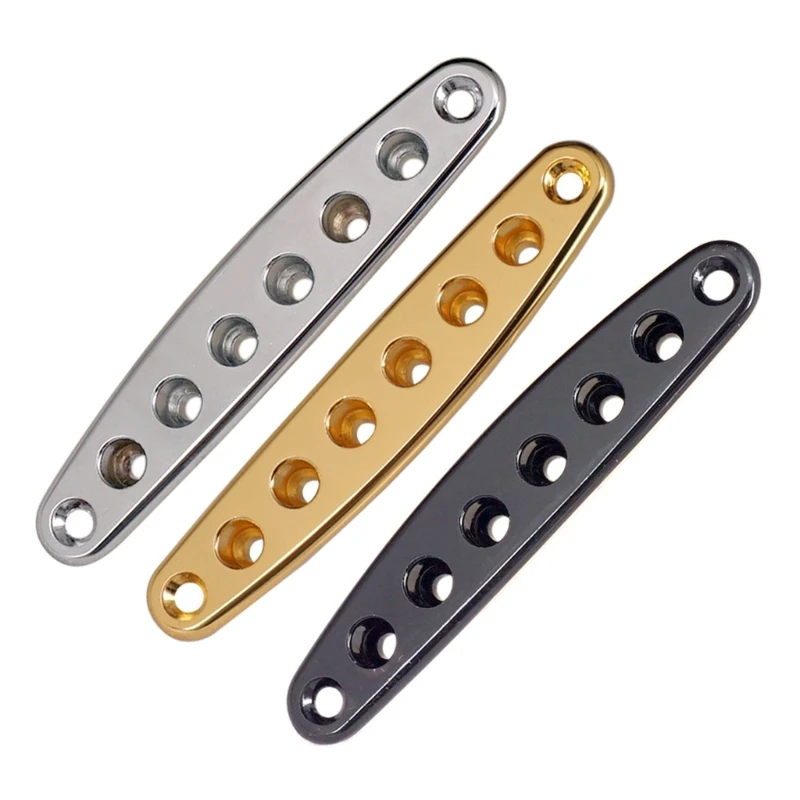 Guitar Mounting Ferrules Wear Resistance Guitar String Through Plate Zinc Alloy Guitar String Thru Body Plate Enduring