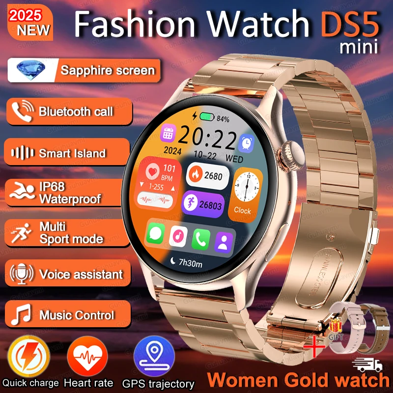 2026 Nieuwe Nfc Smart Horloges Dames 360*360 Hd Scherm Hartslag Gps Track Sport Spraakoproepen Smartwatch Vrouwen voor Android iOS - afbeelding 1