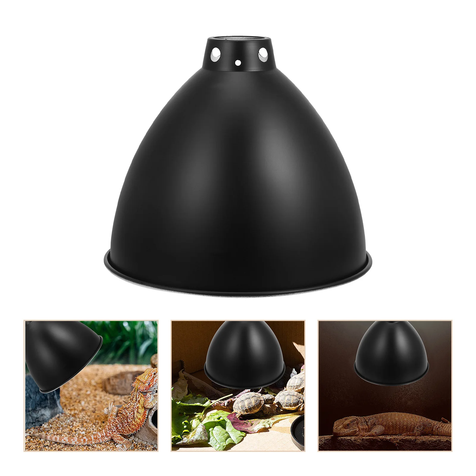 

Reptile Lamp Shade Protector Iron Material Heat Lamp Cover for Terrarium Reptile Box Cozy Warm Environment Use