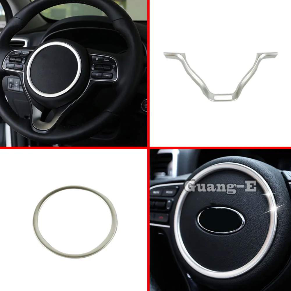 

Car Detector Stick Styling ABS Plastic Steering Wheel Interior Kit Trim Lamp Frame Pane Part For Kia Sportage KX5 2016 2017 2018