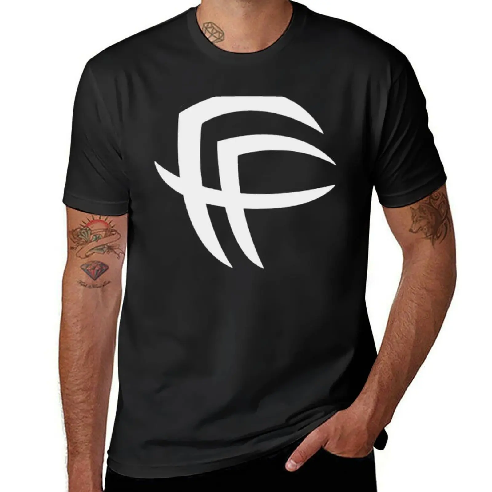Fear Factory FF (Transparent) White T-Shirt Aesthetic clothing graphics plain tshirts for men
