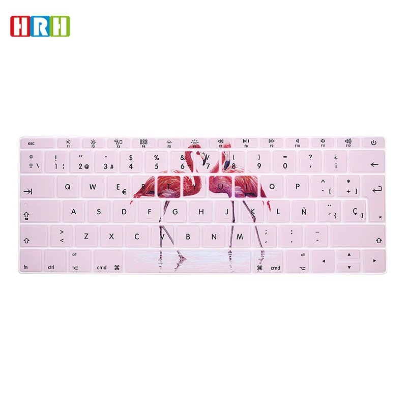 

HRH Spanish Stylish Design Keyboard Cover Skin For 12"with Retina Display A1534 A1931 Pro New 13"Pro Non-Touch Bar A1708 A1988