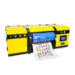 30 centimetri A3 Rotolo Per Rotolare Stampante UV DTF Pellicola di Trasferimento A Freddo Etichetta Adesiva Stampa Plotter Stampante UV DTF Con Laminatrice