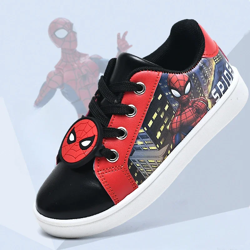 Disney cartoon boys Avenger Spider-Man cute Casual shoes  soft sports shoes for kids gift EU size 26-33