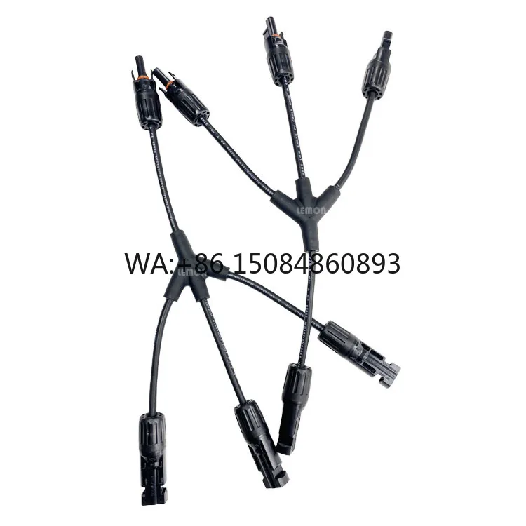 Solar Y Connector 2.5mm2 4mm2 6mm2 10mm2 Solar 1 to 3 Male Female Connector Adapter Solar Y Branch Parallel Cable