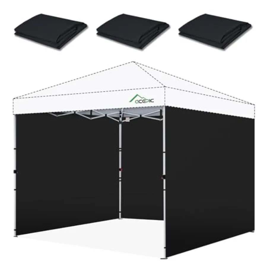 

Canopy Sidewalls for 10x10 Pop Up Canopy Frame Waterproof UV Protection Material for Outdoor Events Courtyard Vendor Booths 3 P