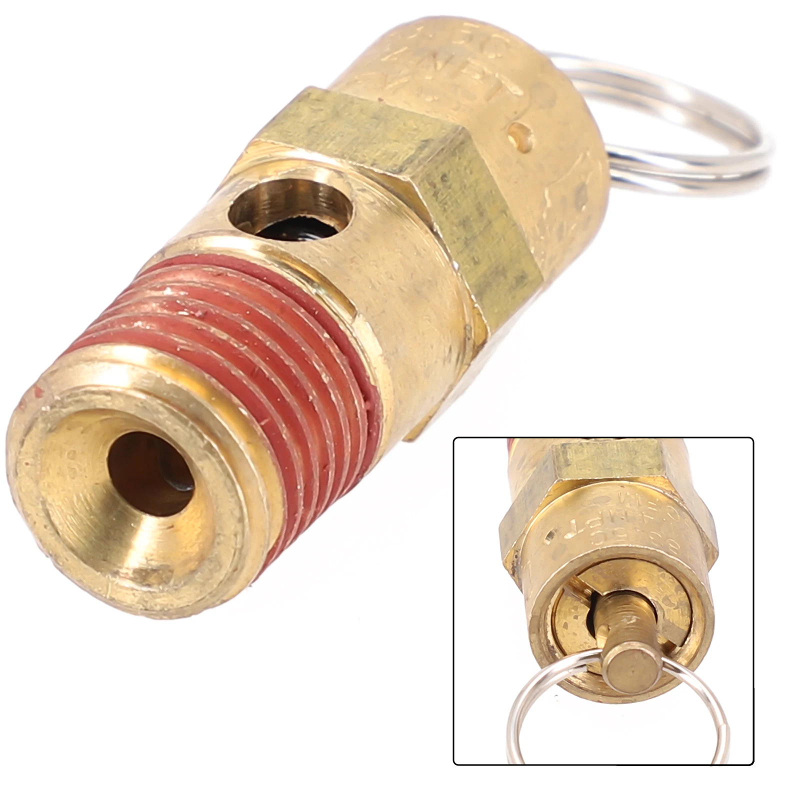 Air Compressor Safety Relief Valve 1/4inch Male NPT Threaded Pneumatic 125PSI Pressure Relief Valve For Electrical Equipment