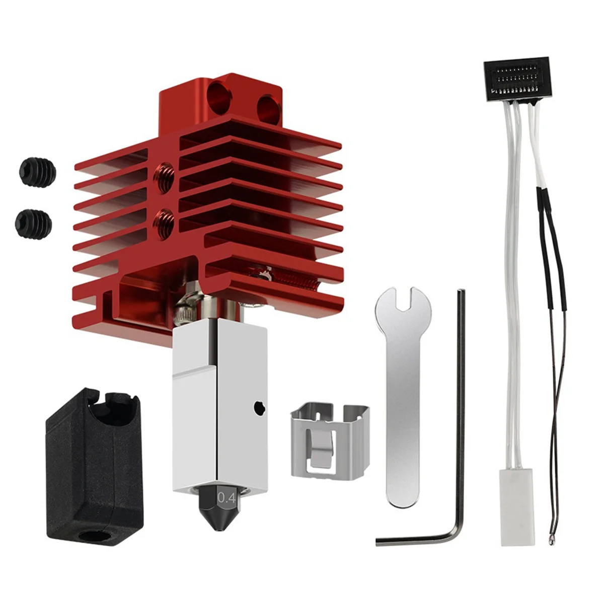 For Hotend Kit Extruder Hotend Hardened Steel Nozzle Upgrade 2.0 Hotend Kit for Bambu P1P/P1S