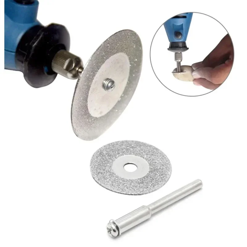 Diamond Cutting Wheel Cut Off Discs Coated Rotary Tools 40mm/50mm/60mm Wheel Blades Set Comepatible with Dremel Rotary Tool