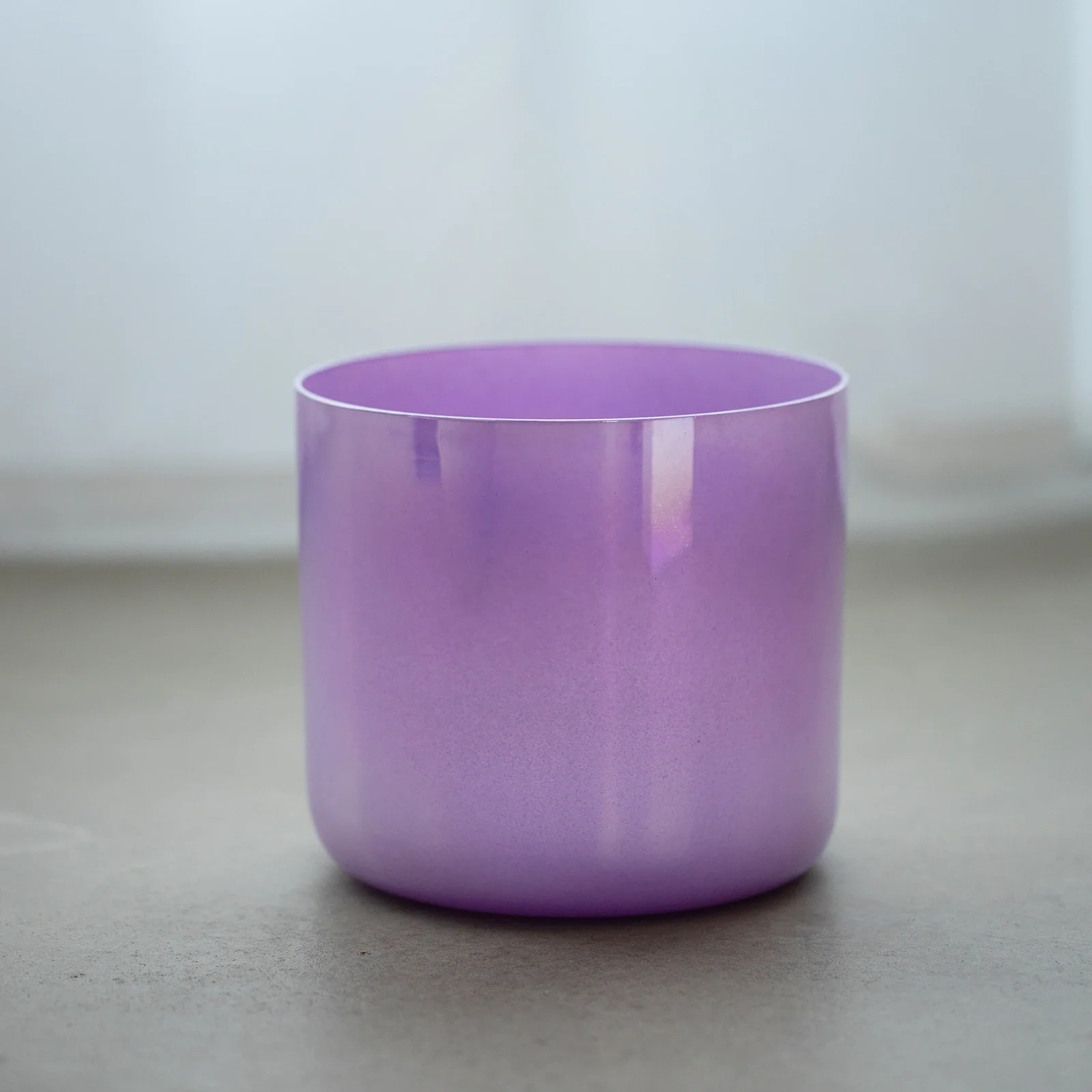 STAR LINKUP 6 Inch F note Purple Clear Cosmic Light Quartz Crystal Singing Bowl for Meditation and Sound Healing with Suedce Stick