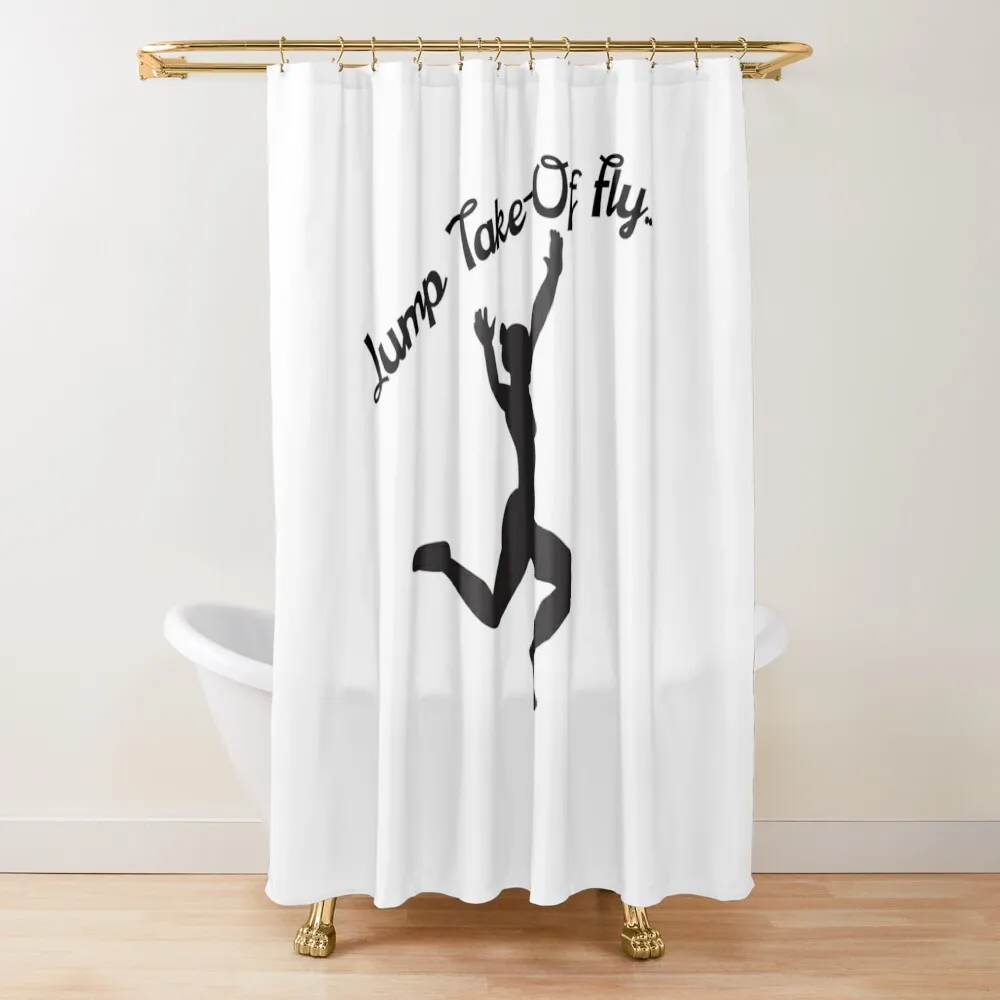 

Women's Long Jump, Jump, take off fly Shower Curtain Waterproof Bath And Anti-Mold For Shower Bathroom Shower Curtain