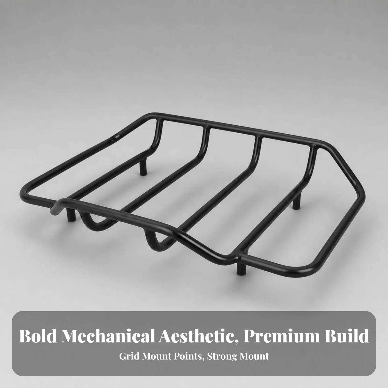 Motorcycle Rear Luggage Rack Durable Motorcycle Rear Rack Luggage Bracket Sturdy Cargo Mount Tray Powder-Coated