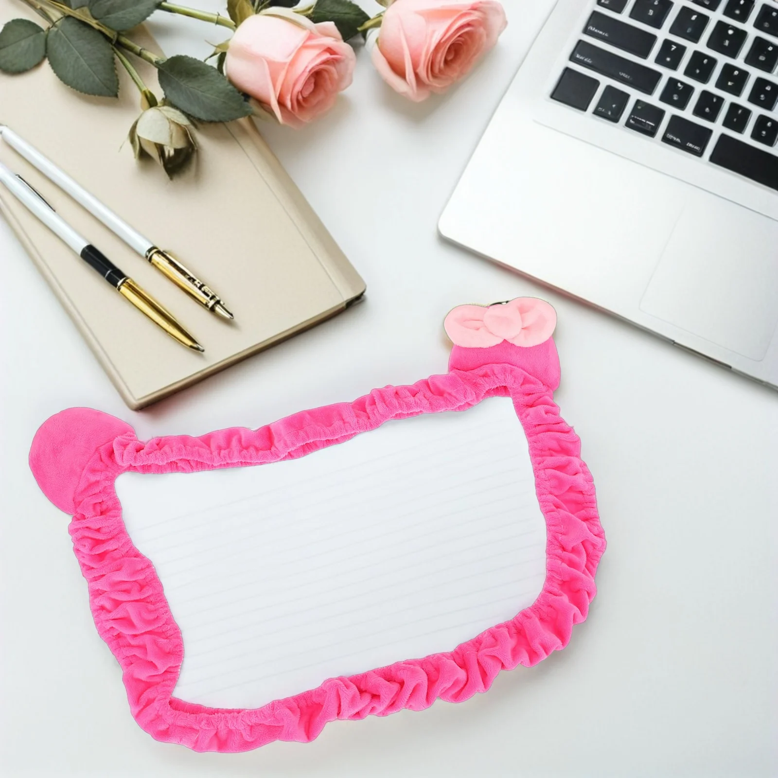 

1pc Cute Cat Ears Monitor Cover 20-32 Inch Elastic Dustproof Computer Cover for Durable Decoration for Girls Kawaii