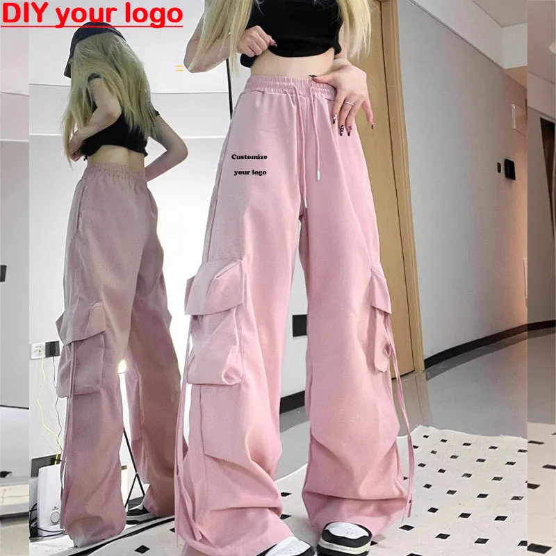 

DIY customizes your logo for new workwear pants, women's designer wide leg pants, women's high street casual pants