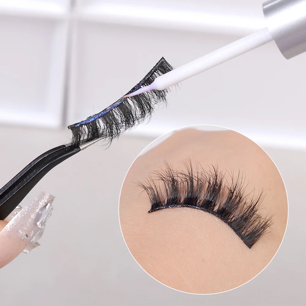 Quick Dry Strong Eyelash Glue Waterproof Not Irritating Invisible Clear Lash Glue Fake Eyelash Extension Adhesive Korean Makeup