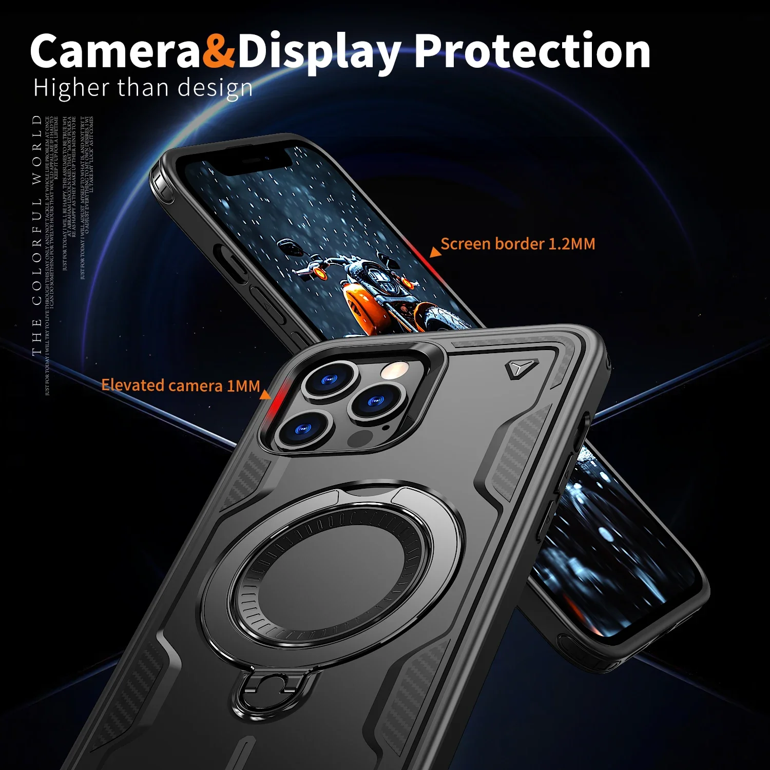 360 °   Funda de teléfono magnética giratoria para Iphone 17 Pro Max Iphone17 Air 16 Plus Iphone16 cubierta anticaída para Magsafe