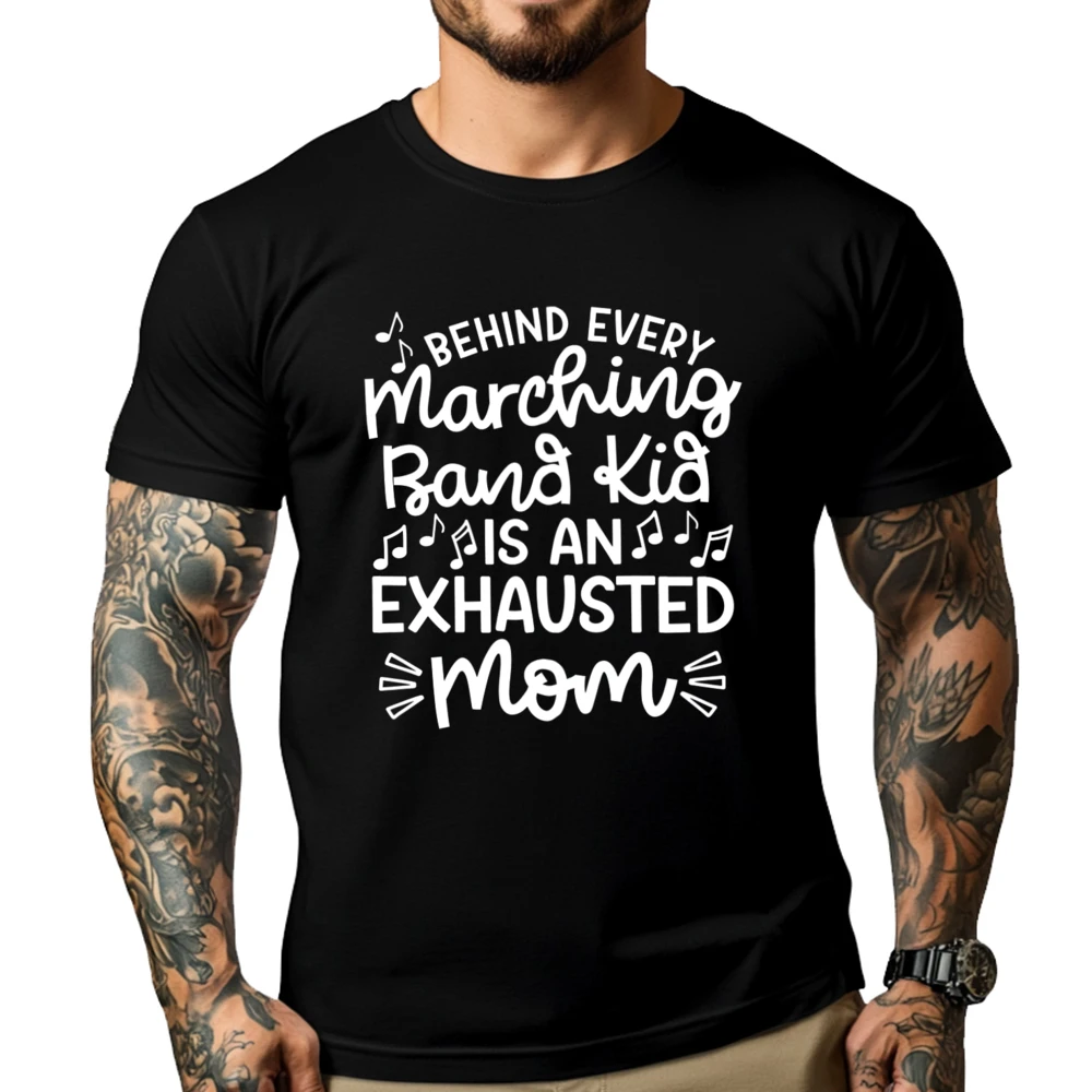 

Behind Every Marching Band Kid Is An Exhausted Mom Funny Anime T Shirts New In Tops & Tees Aesthetic