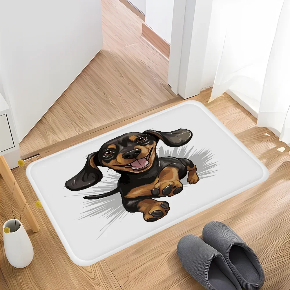 Dachshunds Floor Carpet Nordic Style Home Doormat Bathroom-Toilet Mats Bedroom Bedside Mats
