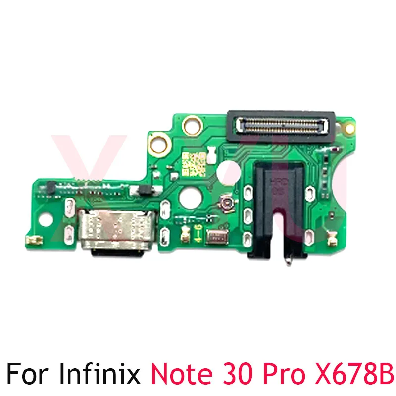 10PCS For Infinix Note 30 Pro 4G 5G VIP X678B X678 X6833 X6716 X6711 X6710 USB Charging Dock Port Connector Flex Cable