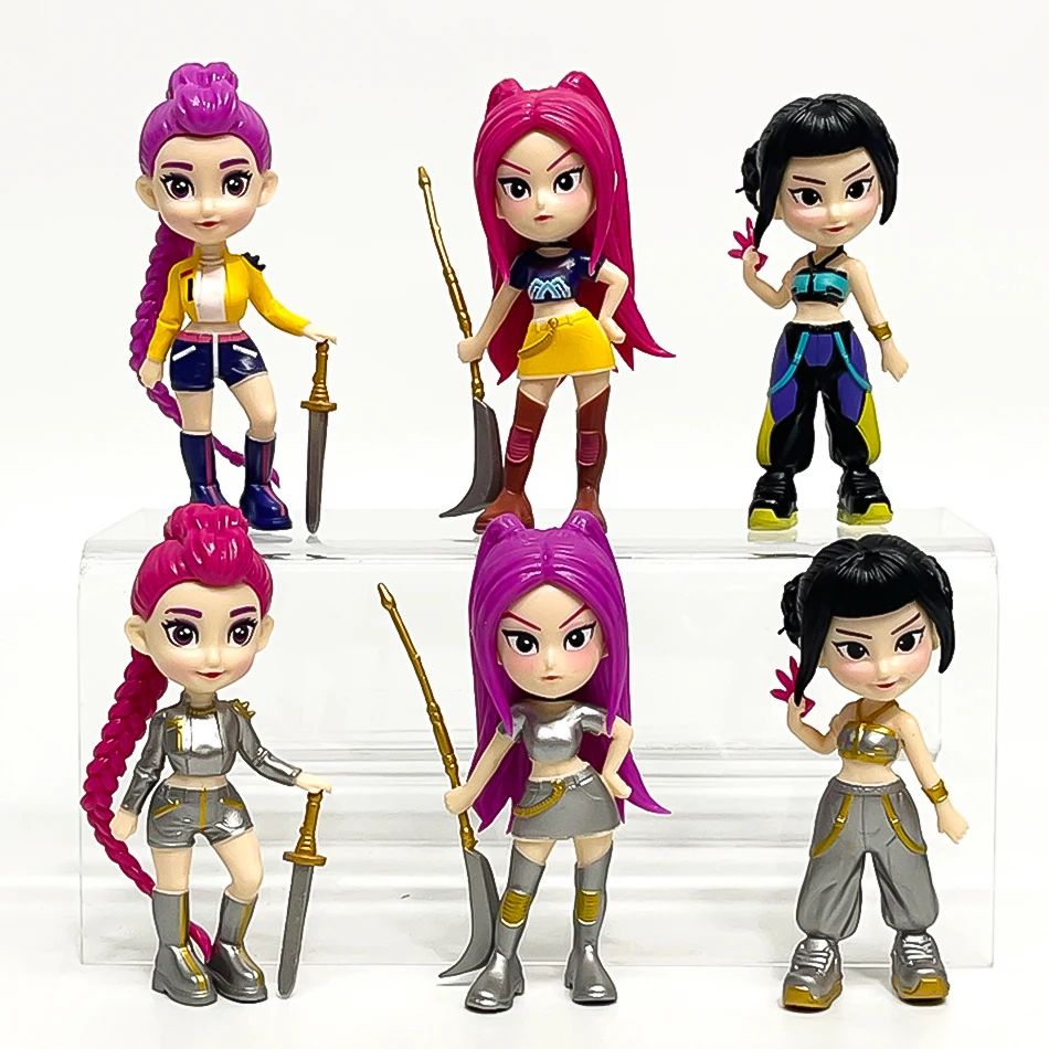 ﻿   1-6pcs Kpop Devil Hunter Blind Box Demontage Fun Blind Bag Klein standbeeld Perifere Desktop decoratie fans gift ﻿