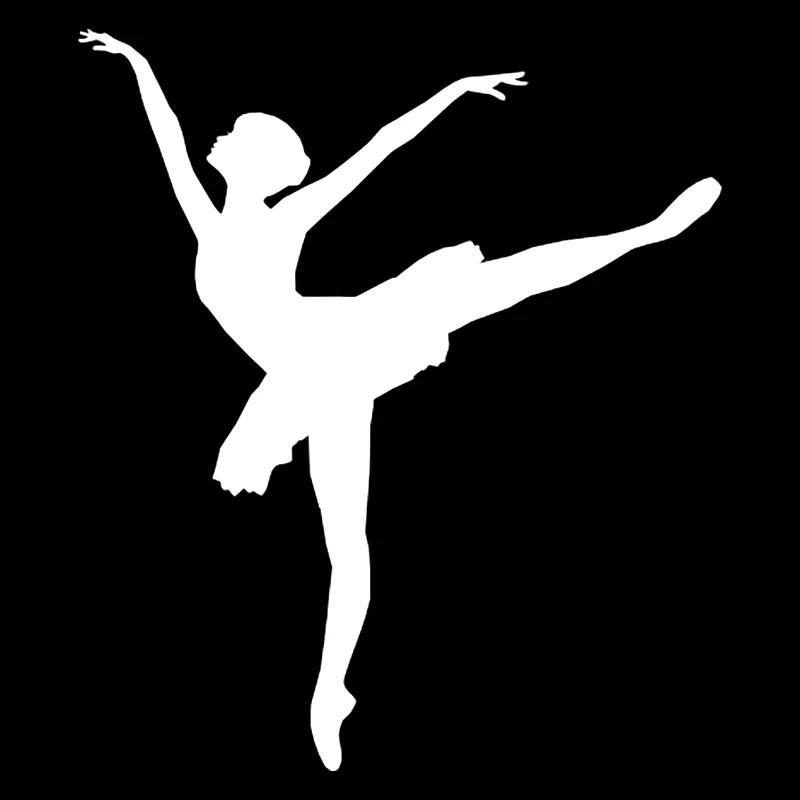 LYKX Ballerina Dance Dancer Car Sticker Vinyl Decal Waterproof Auto Decors on Motorcycle Bumper Rear Window