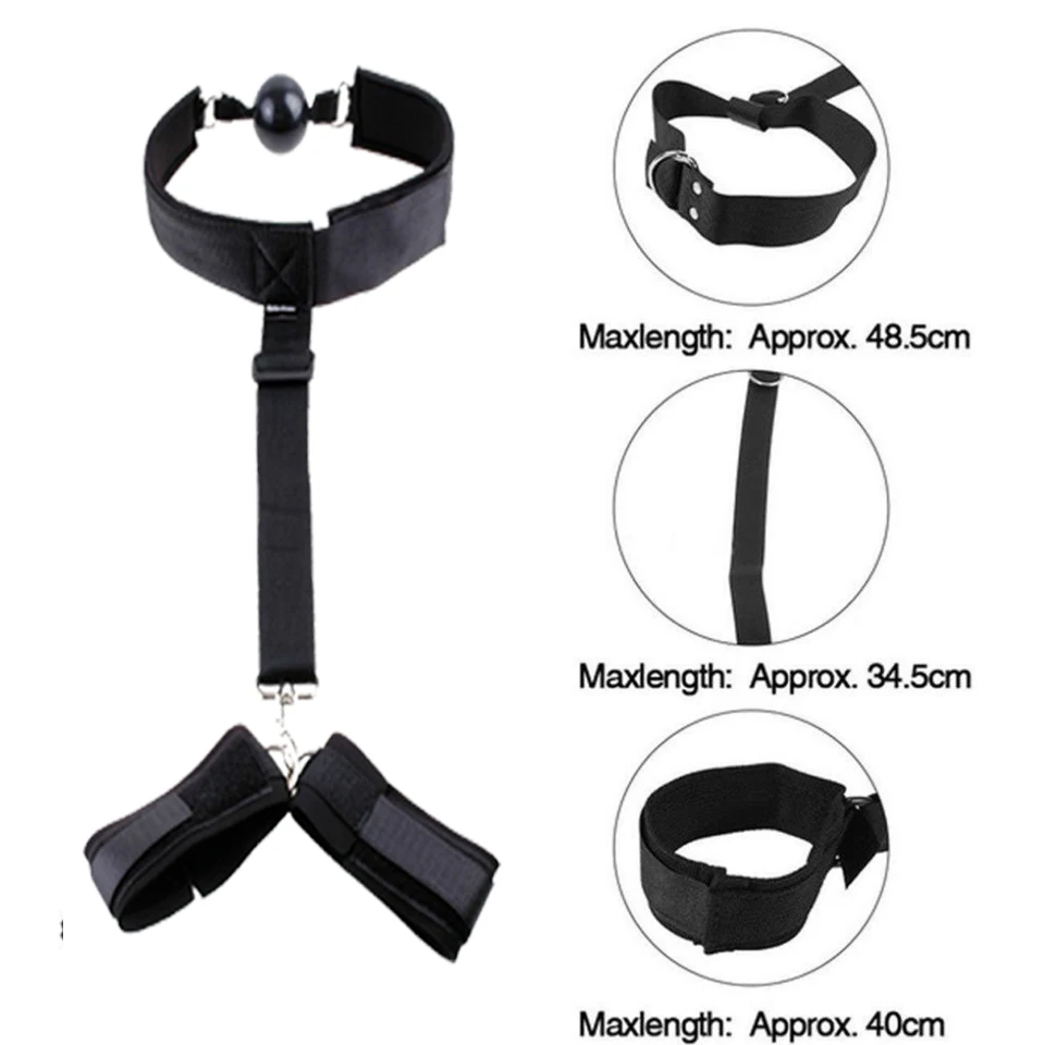 Erotic BDSM Toys Couple Bondage Eroticos Restraint Neck Hand Chastity Sex Toys For Women Fetish Slave Handcuffs Gay Adult Games