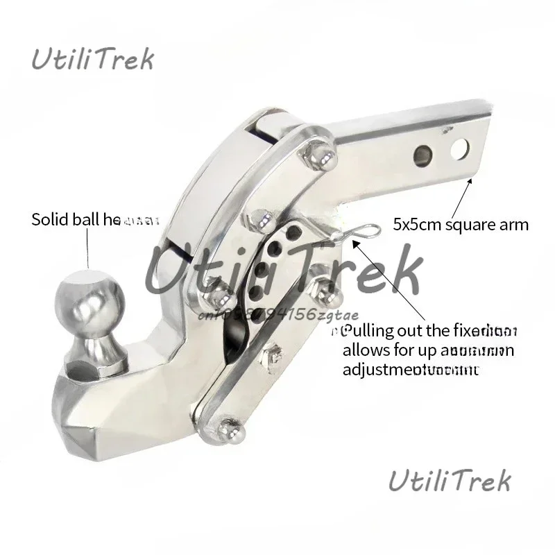 قابل للتعديل الفولاذ المقاوم للصدأ وصلة مقطورة وصلة الكرة جبل الملحقات الخارجية الجديدة سحب وصلة وصلة من الفولاذ المقاوم للصدأ الكرة جبل مقطورة