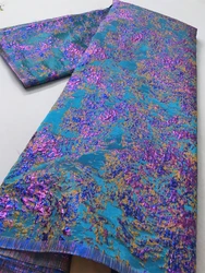 African Brocade Lace Fabric Latest 2025 Nigerian Jacquard Lace Damask Lace Fabric Sew Luxury Party Dresse For Women,5Yards 4085