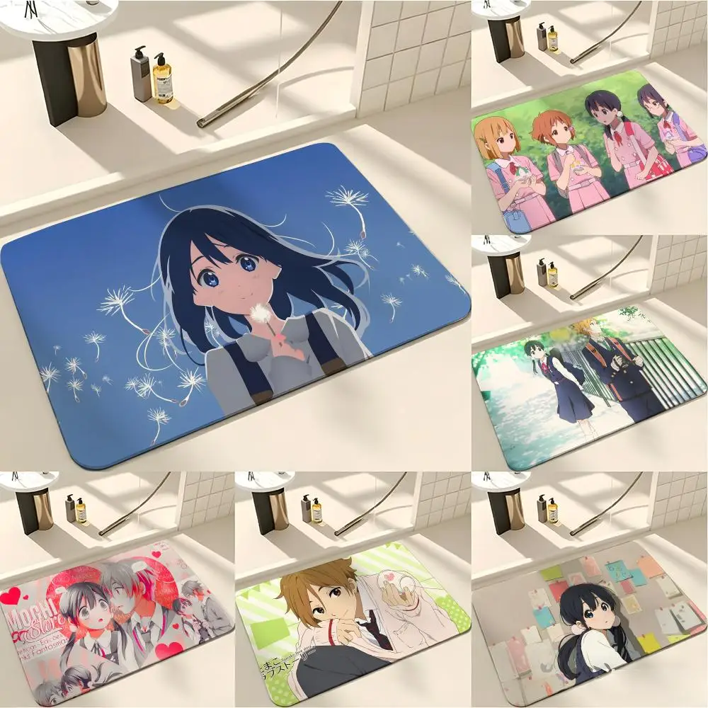 ANIME T-Tamako M-Market Floor Mat Absorbent Floor Mat Non-Slip Entrance Rug for Bathrooms Restrooms and Toilets
