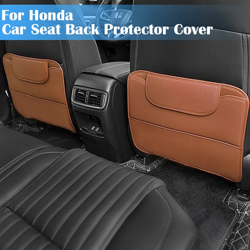 

Car Anti-kick Pad Interior Pu Leather Auto Seat Back Protector Pads For Honda HR-V ZR-V HRV Vezel 2021 2022 2023 2024 2025