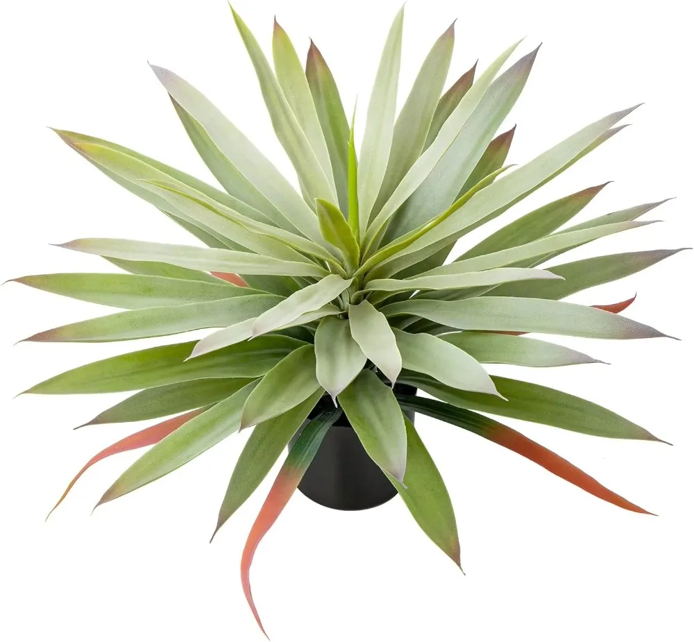 

Briful Fake Plants 17.3 Inch Artificial Yucca Potted Plants Faux Agave Succulent Agave Plants For Home Decor Indoor Outdoor