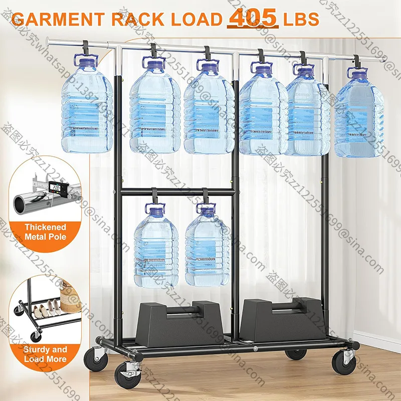 

Подходит для сушки, двухслойных стеллажей для хранения вещей, вешалок для домашних спален, подвесных вешалок для одежды от пола до потолка,