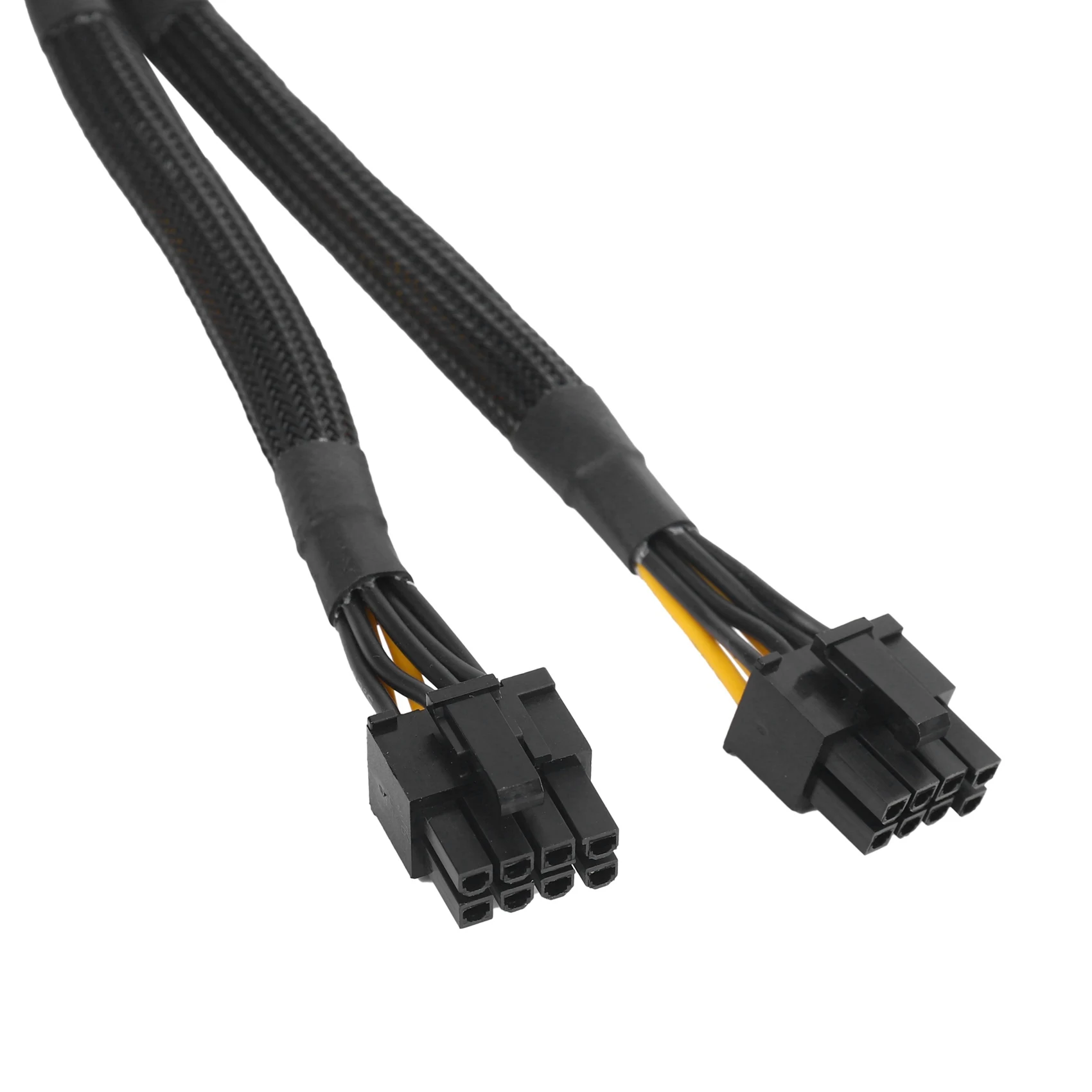 4PCS GPU Pcie 8 Pin Female To Dual 2X 8 Pin(6+2)Male PCI Express Power Adapter Braided Y-Splitter Extension Cable,20Cm