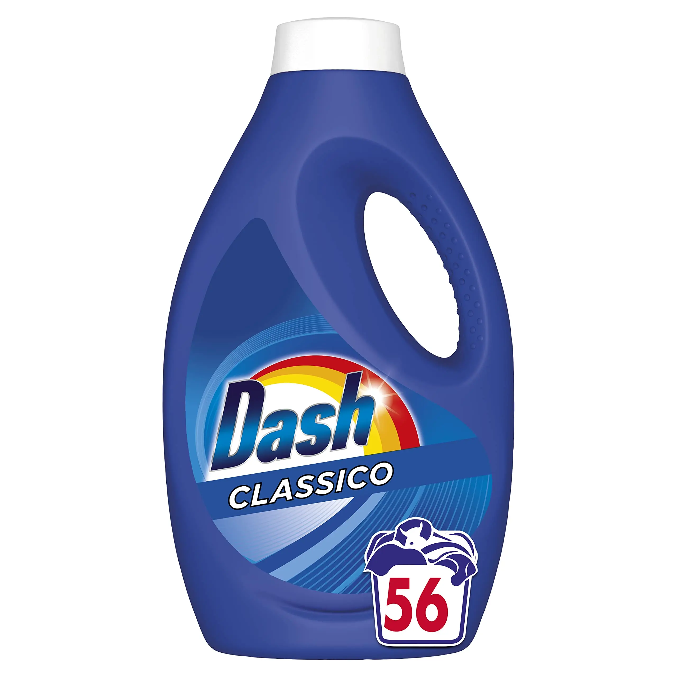 Dash Power Détergent Liquide pour Machine à Laver, 56 Lavages, Classique, Brillant, Taille Maxi, Efficace même Faible Température