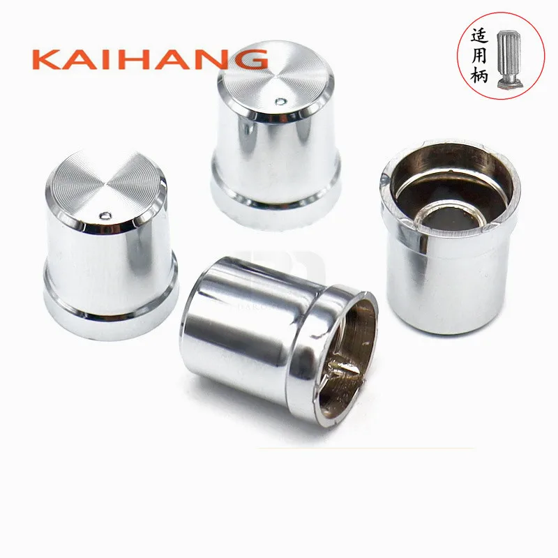 10PCS 15×17mm Silver plastic knob cap Potentiometer Encoder Knob cap Amplifier volume Knob cap Flower Shaped Inner Hole 6mm