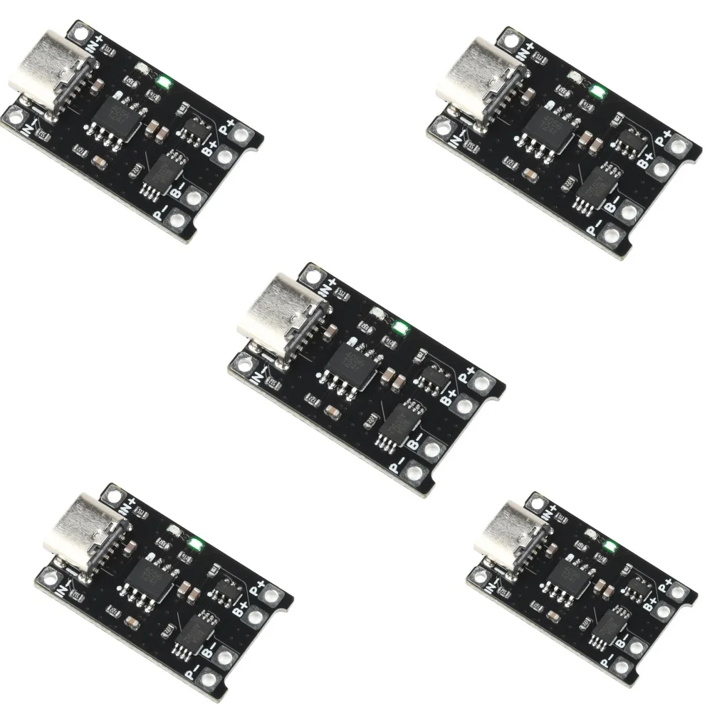 2-in-1 TP4056 Li-Ionen-Akku-Lademodul DC 4–8 V 1,2 A Akku-Ladeplatinenmodul Typ C Ladeschutz
