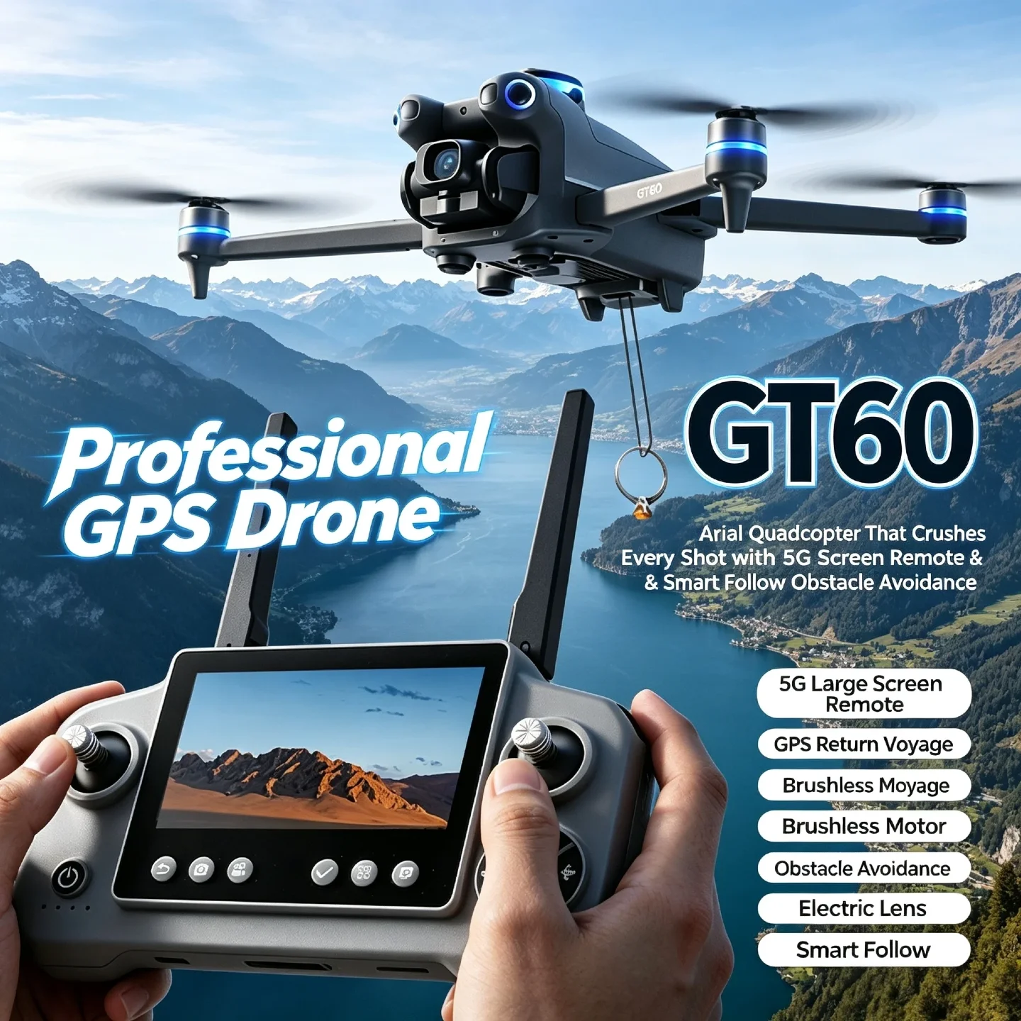 Drone Mapping - GT60 โดรนกล้อง 4K/6K/8K พร้อม GPS –