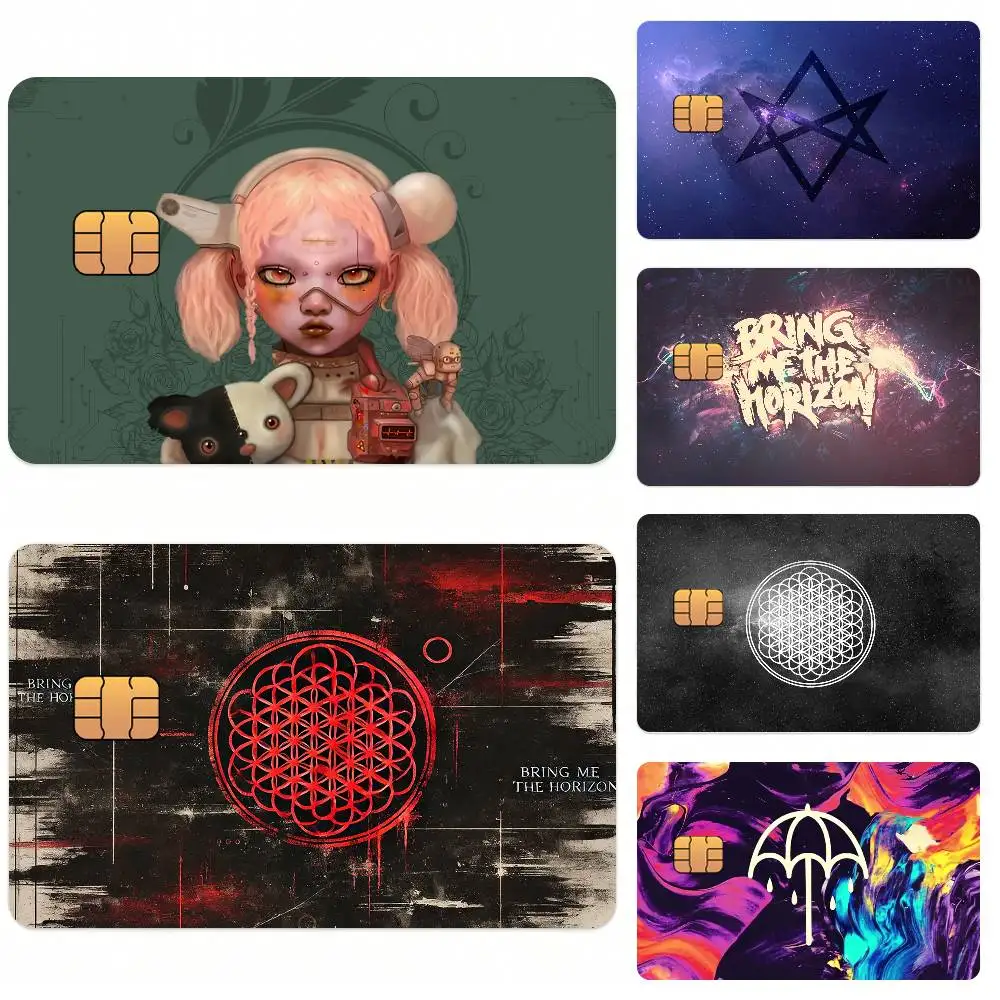 Band B-Bring Me The Horizon Credit Card Skin Stickers for Bank Card Bus Metro Card Sticker Waterproof Gift